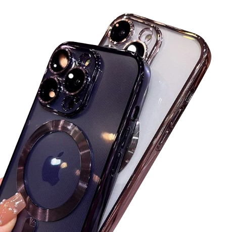 Luxury Magnetic iPhone Case with Lens Protector & Wireless Charging