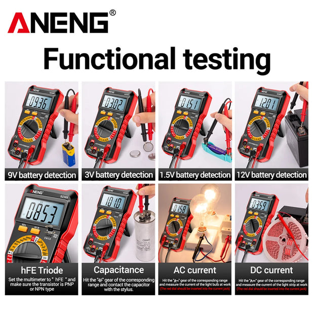 ANENG Digital Multimeter - Smart Voltage and Resistance Tester