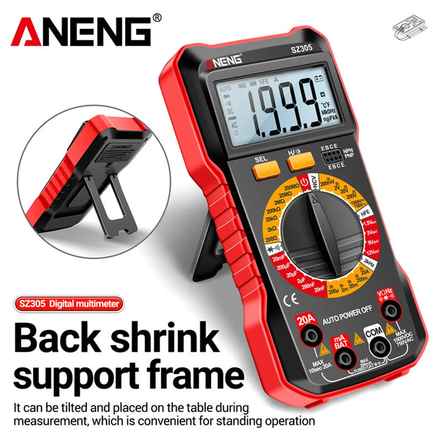 ANENG Digital Multimeter - Smart Voltage and Resistance Tester