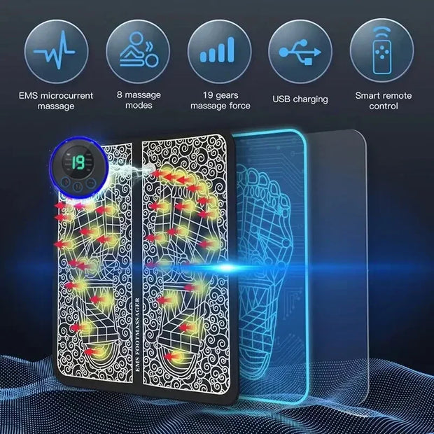 Electronic Foot Massager - EMS Pulse Stimulation