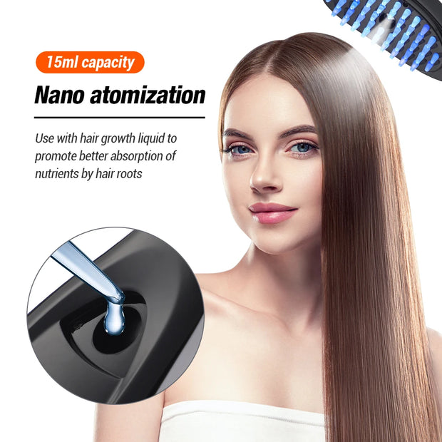 Electric Massage Comb - LED Therapy for Hair Growth