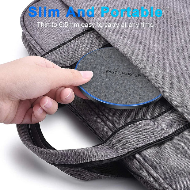 Fast Wireless Charging Pad for iPhone & Samsung Devices